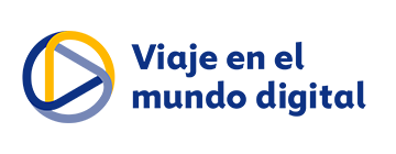 Logo viaje al mundo digital
